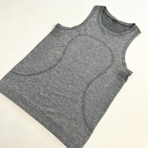 Lululemon Women Slate White Gray Swiftly Breeze Relaxed Tank Sleeveless Top 4 - Picture 2 of 6